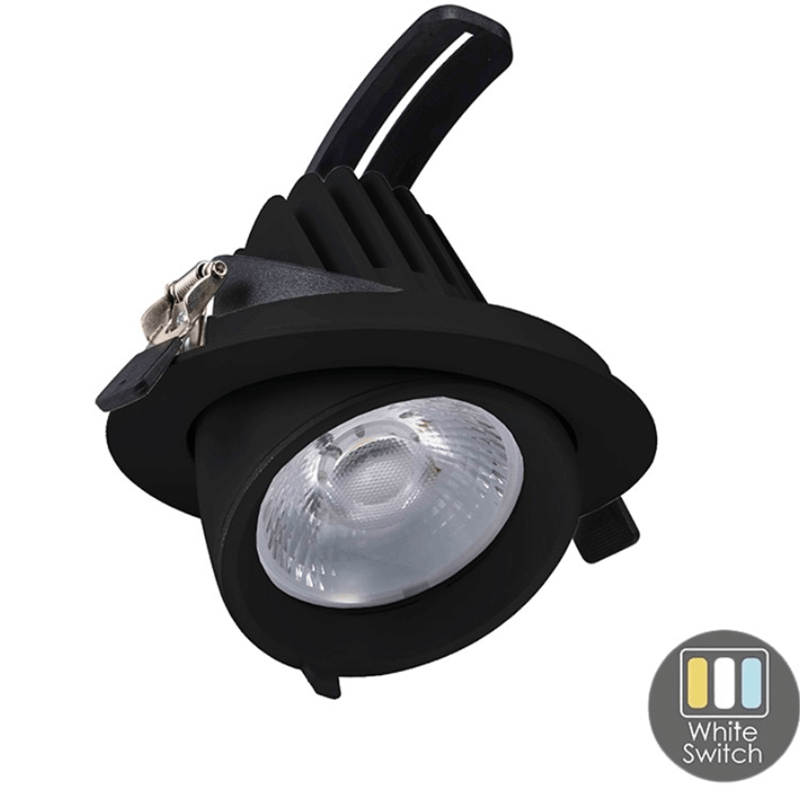 Led Banaanspot 30 watt | Led Downlight Zwart 30 watt kantelbaar - Outledtl.nl